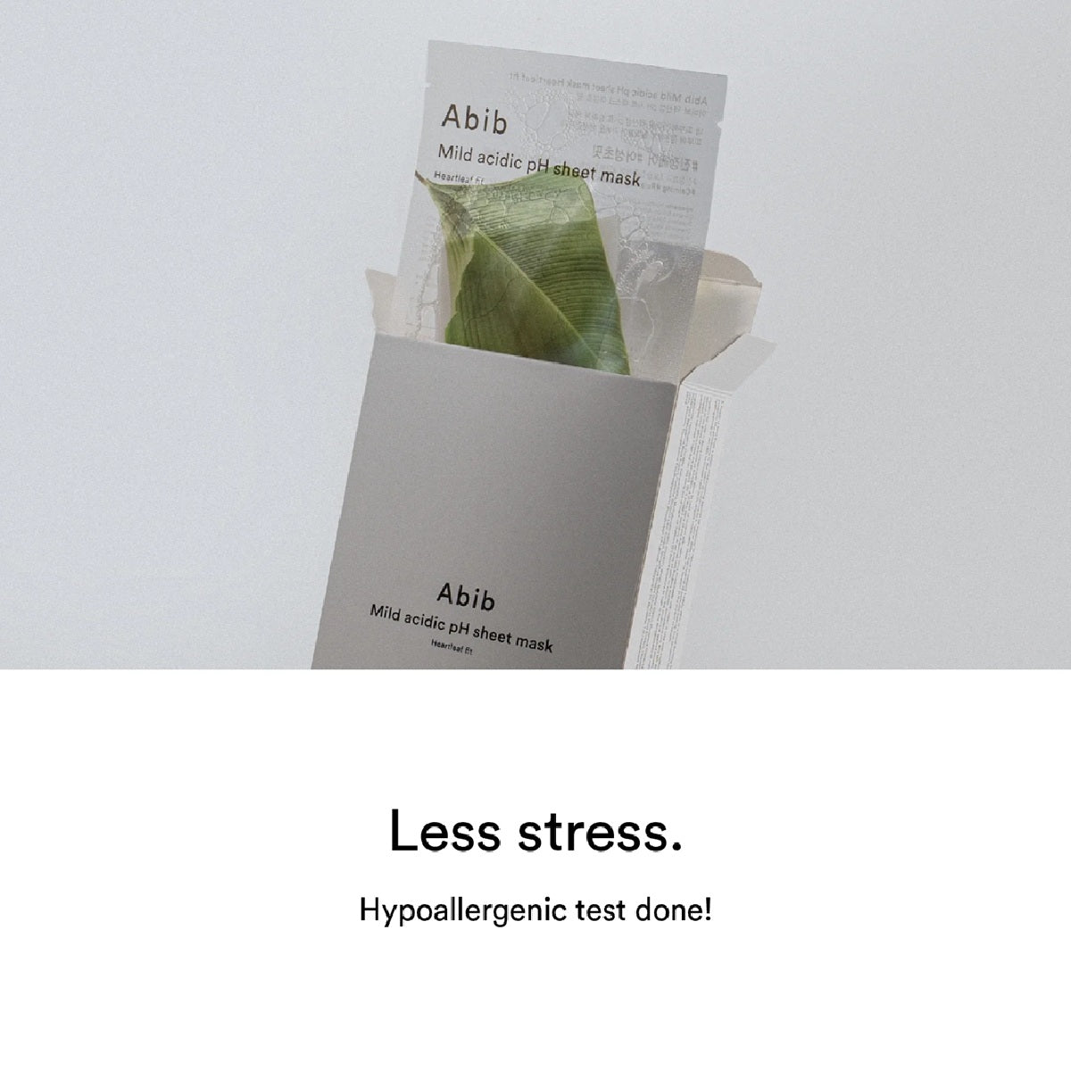 Mild acidic pH sheet mask Heartleaf Fit