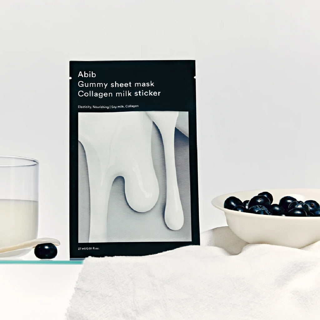 Gummy Sheet Mask Collagen Milk Sticker