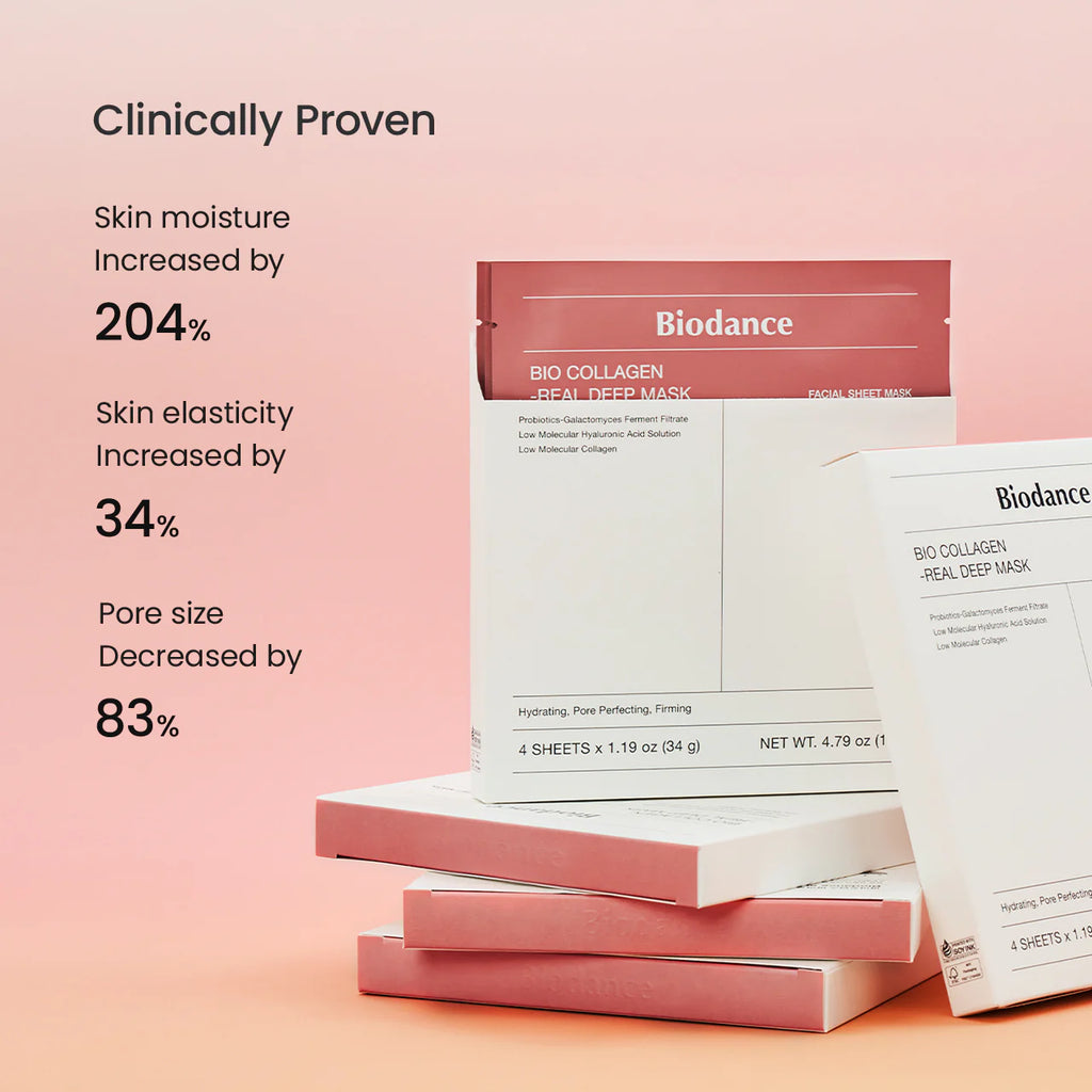 Bio‑Collagen Real Deep Mask 4pcs