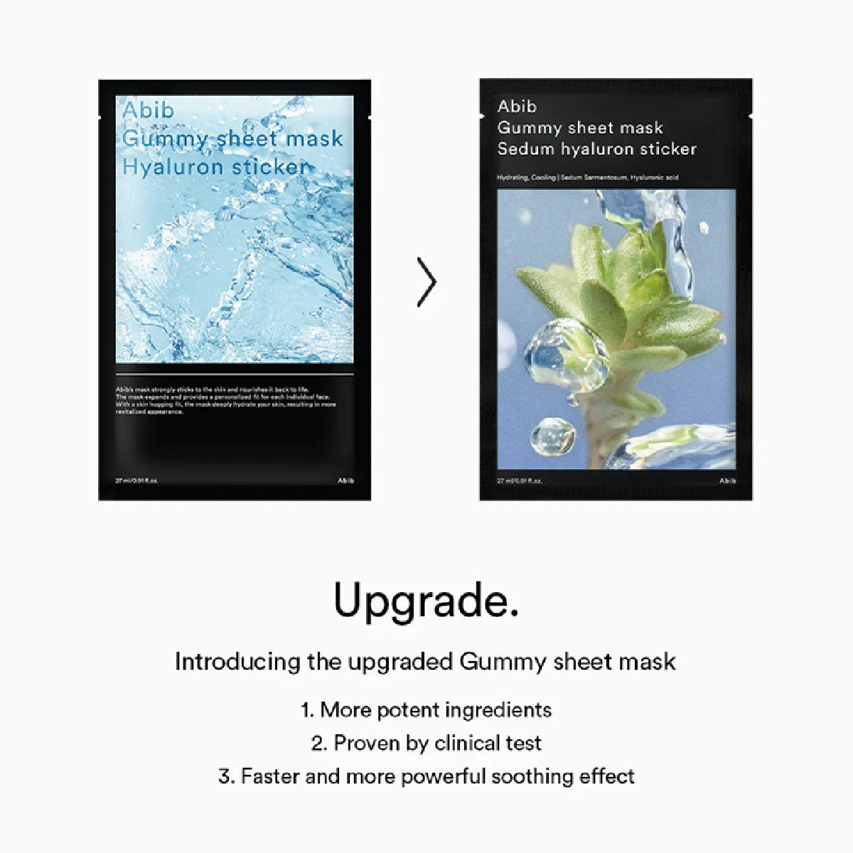 Gummy Sheet Mask Sedum Hyaluron Sticker