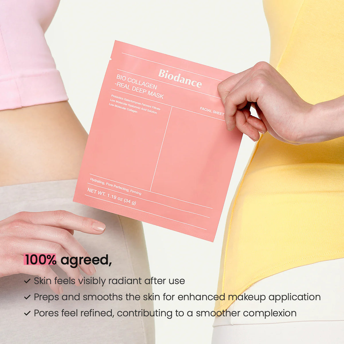 Bio‑Collagen Real Deep Mask 4pcs