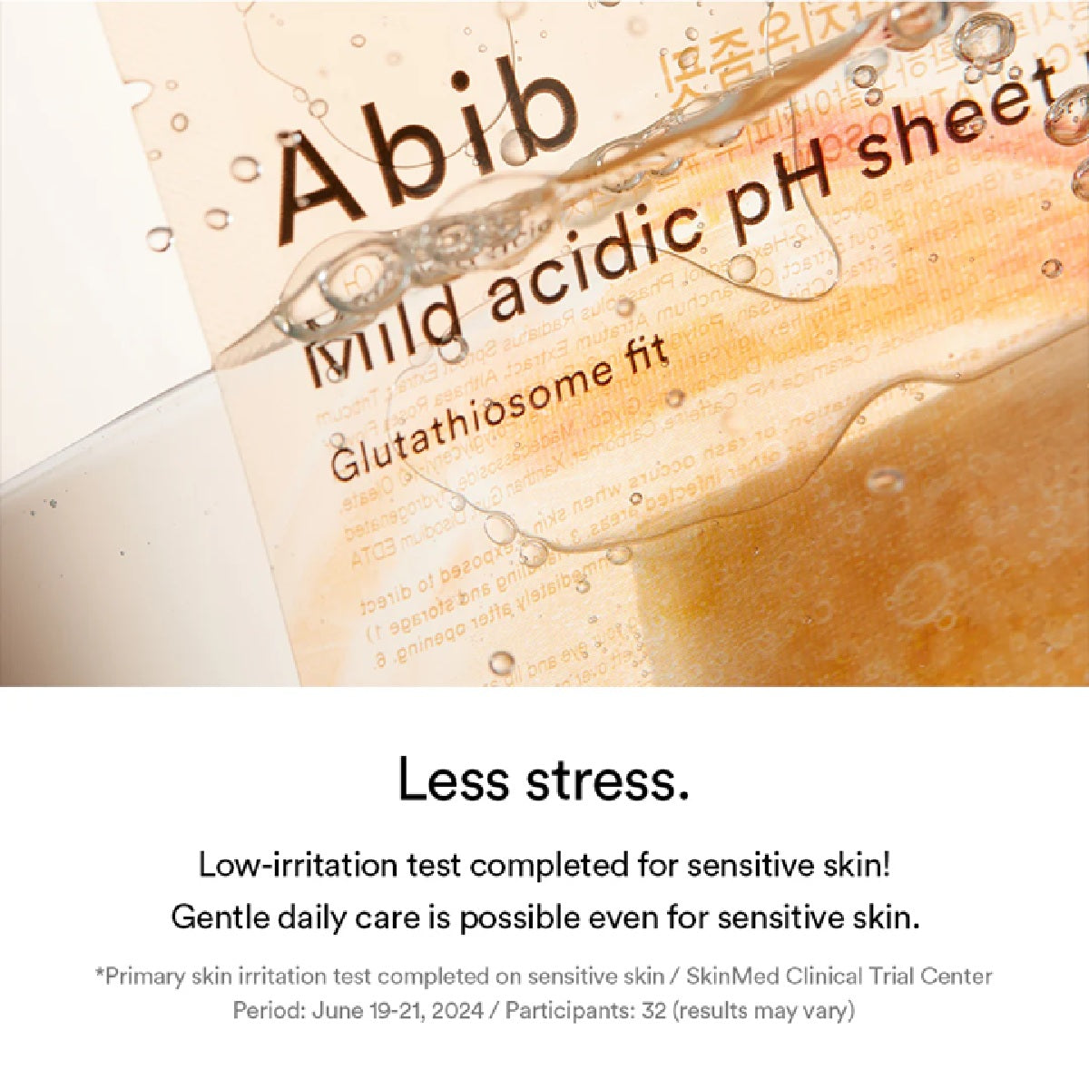 Mild Acidic pH Sheet Mask Glutathiosome Fit