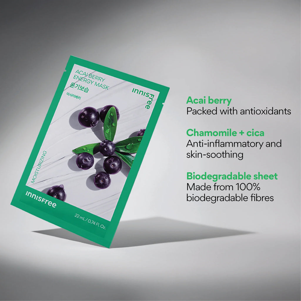Acai Berry Energy Mask Moisturising 1pc