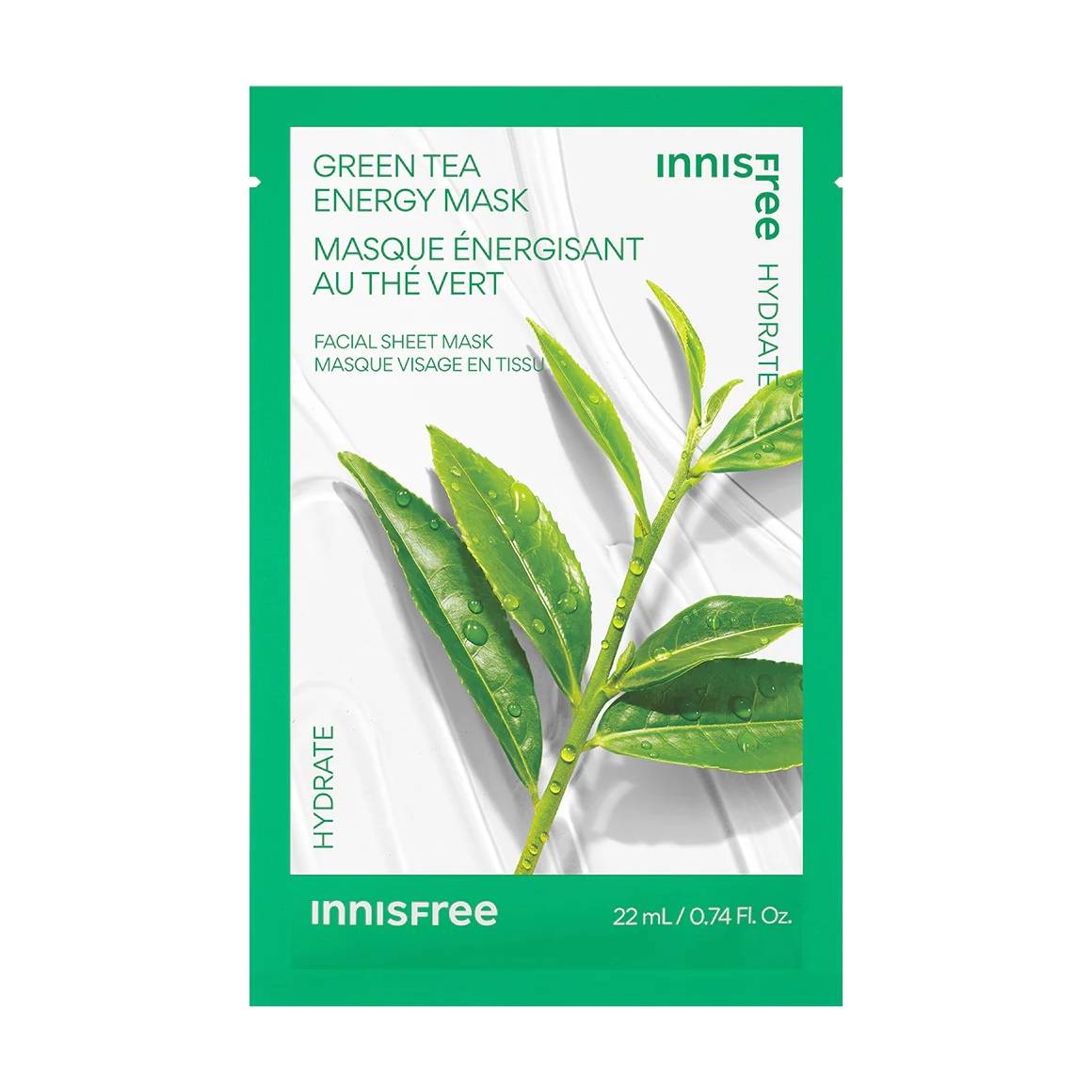 Green Tea Energy Sheet Mask Hydrate 1pc