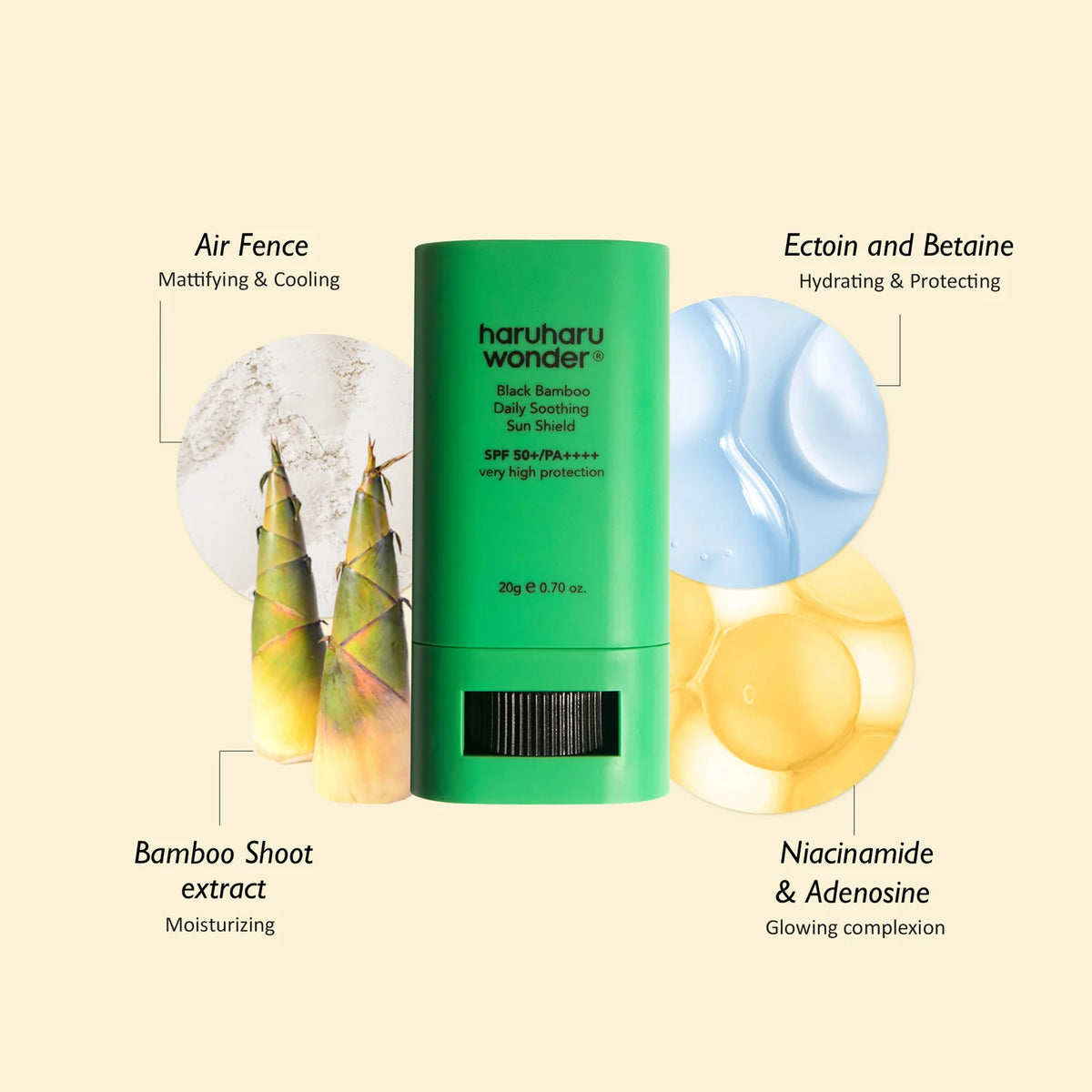 Black Bamboo Daily Soothing Sun Shield Stick 20g