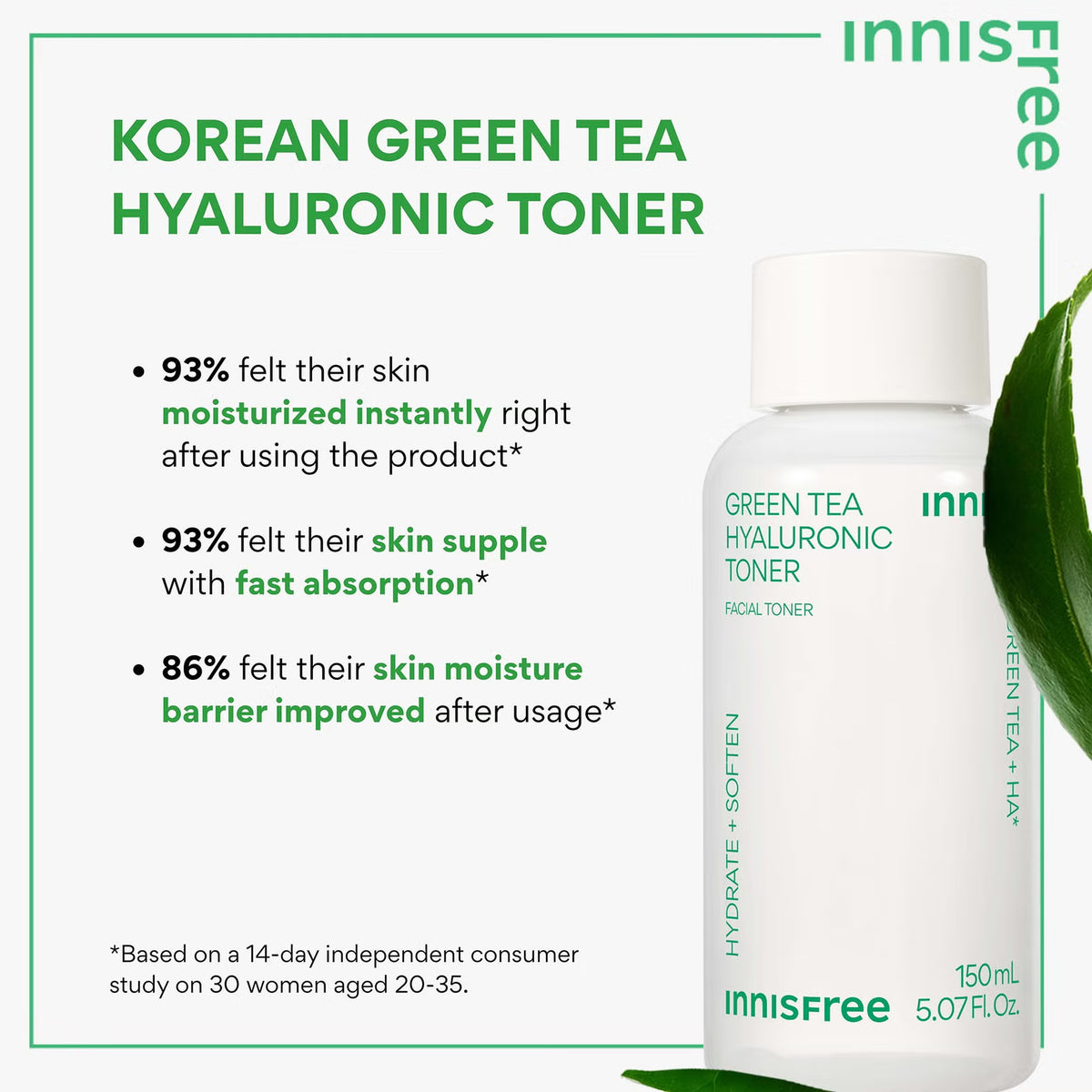 Green Tea Hyaluronic Toner 140ml
