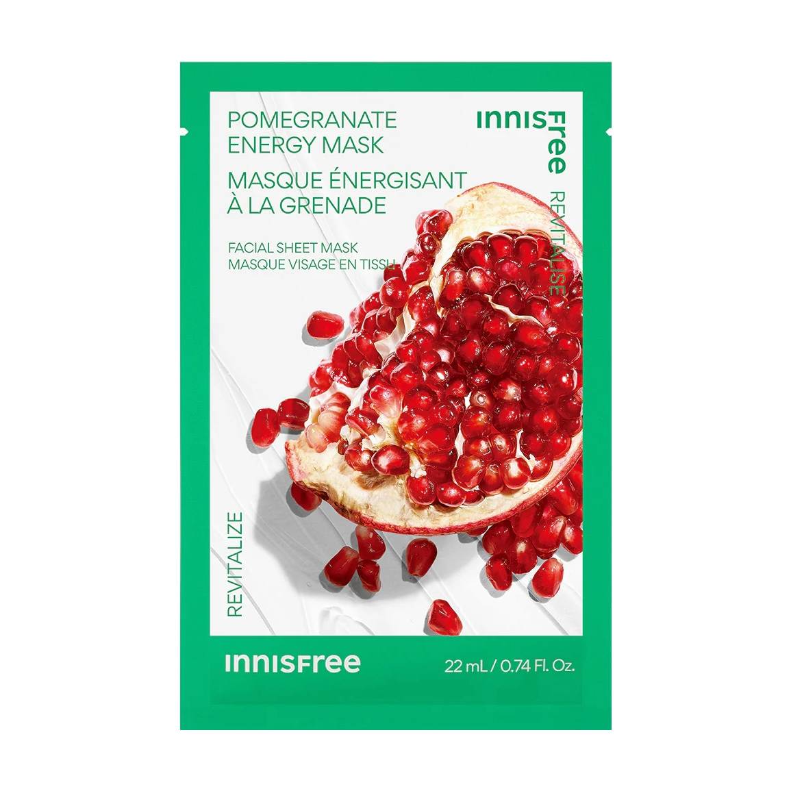 Pomegranate Energy Sheet Mask Revitalize 1pc