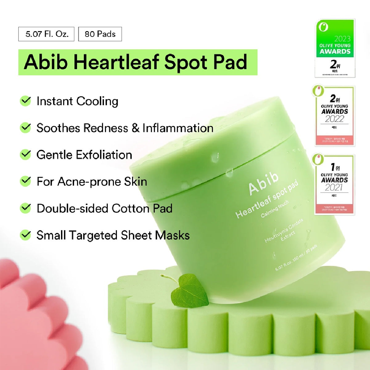 Heartleaf Spot Pad Calming Touch 80pcs