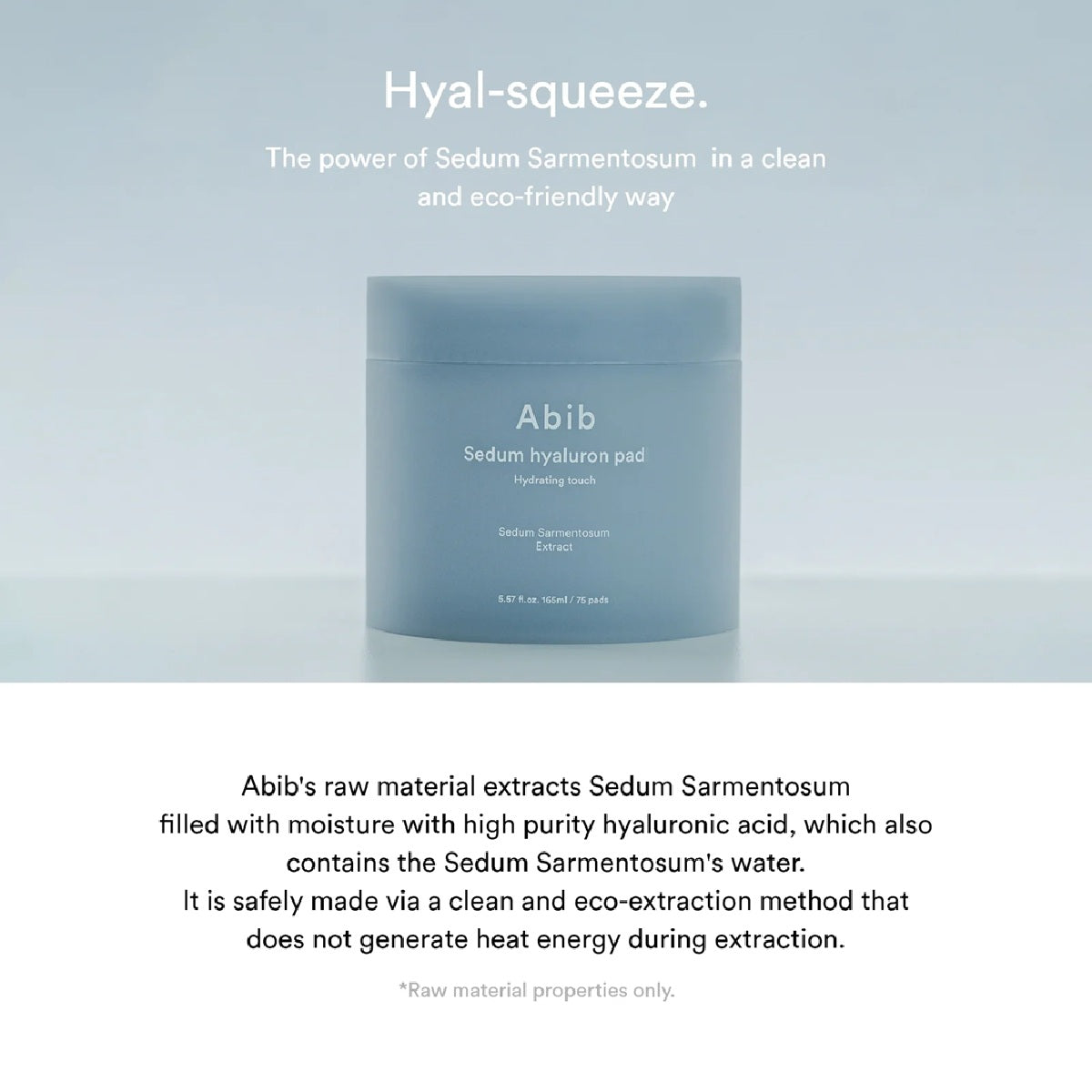Sedum Hyaluron Pad Hydrating Touch 75pcs