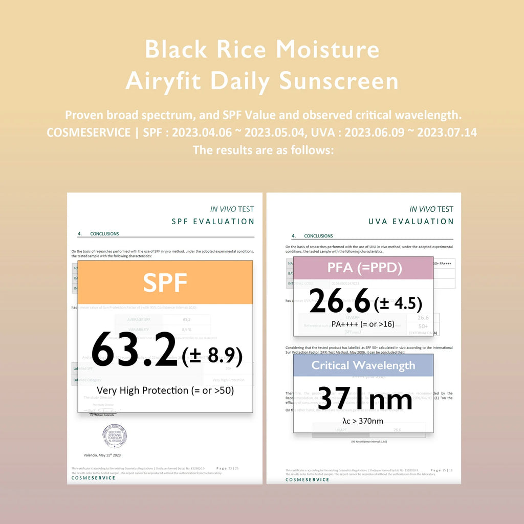 Black Rice Moisture Airyfit Daily Sunscreen 50ml