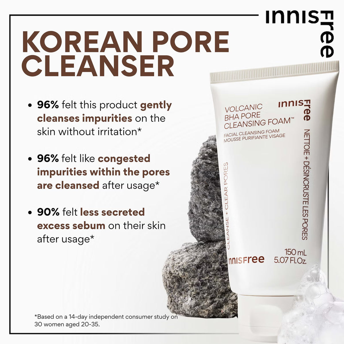 Volcanic BHA Pore Cleansing Foam 150ml
