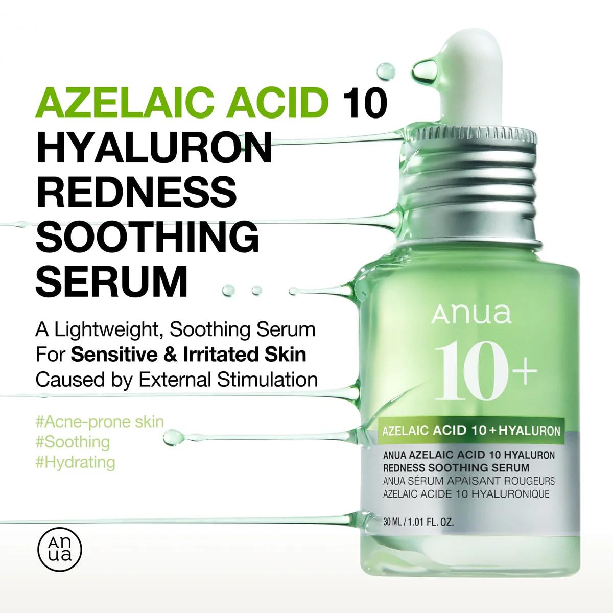 Azelaic Acid 10 Hyaluron Redness Soothing Serum 30ml