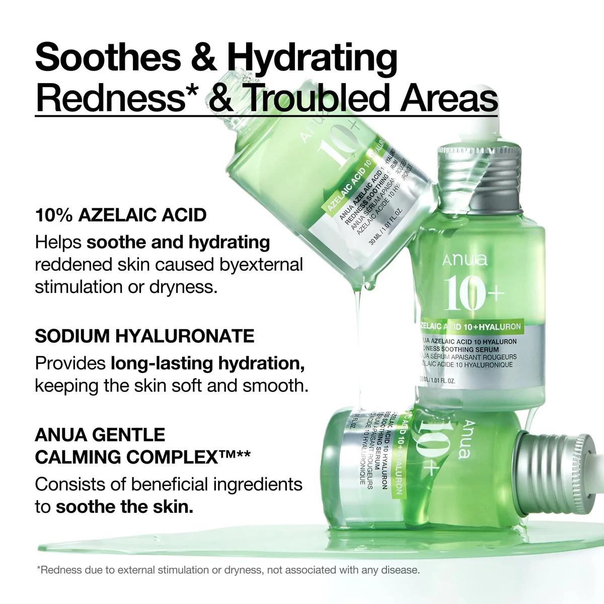 Azelaic Acid 10 Hyaluron Redness Soothing Serum 30ml
