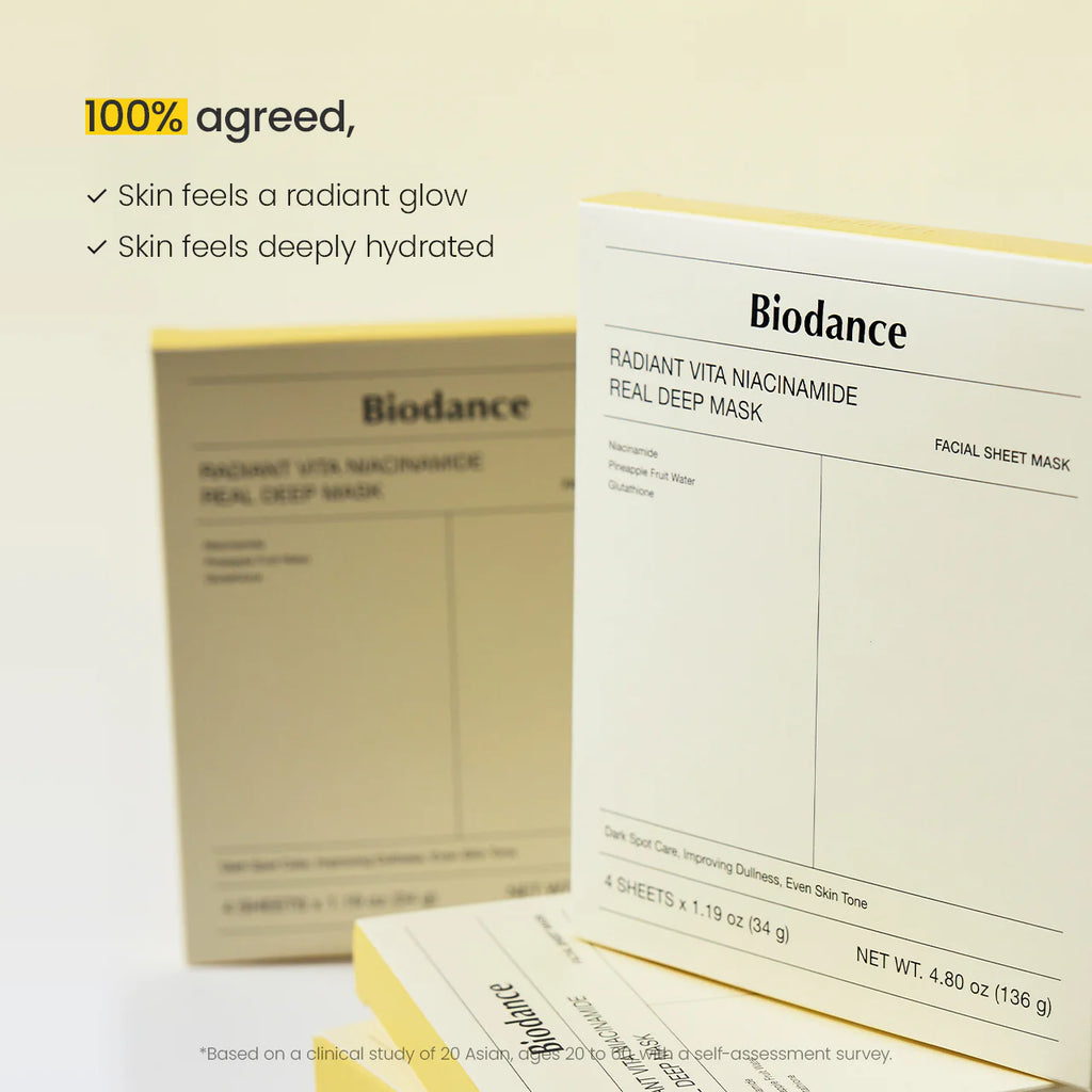 Radiant Vita Niacinamide Real Deep Mask 4pcs