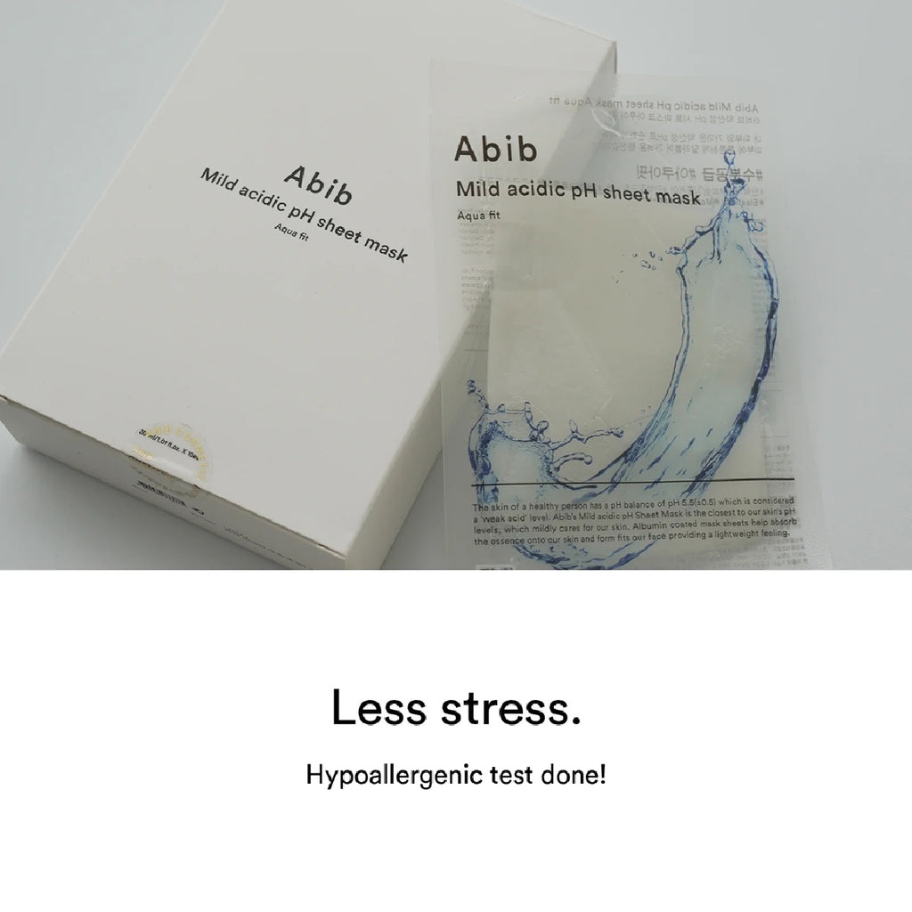 弱酸性面膜，水潤貼合